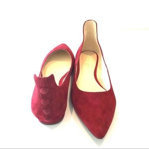Nine West Red Suede Flat Size 6